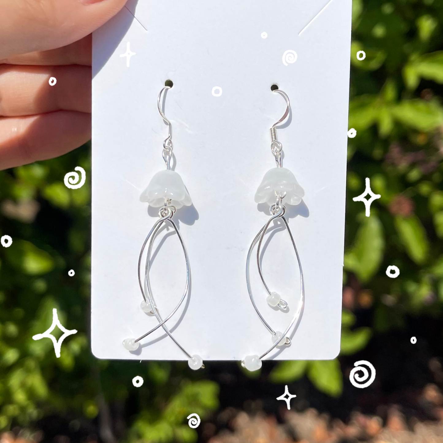 Jellyfish Earrings (Hand-made)