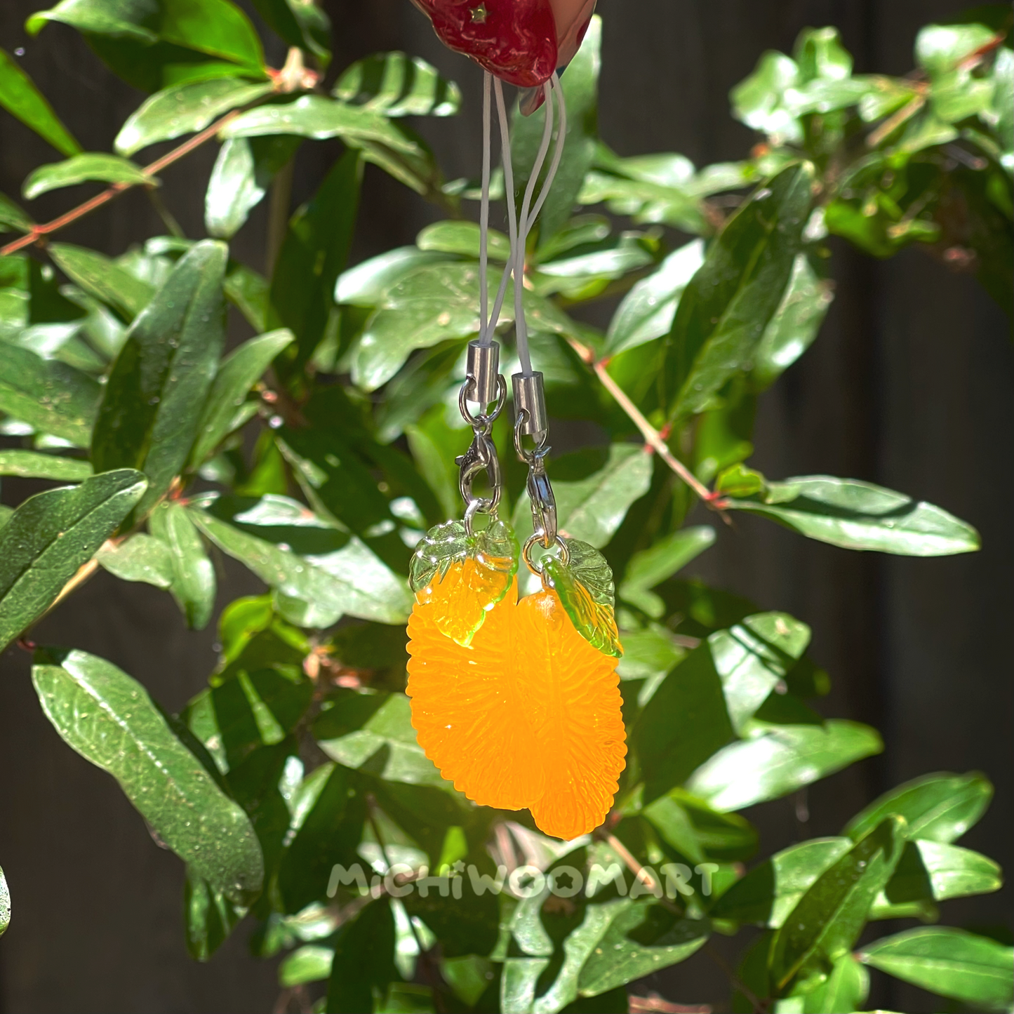 Tangerine Fruit Keychain/Phone Charm (Hand-made)