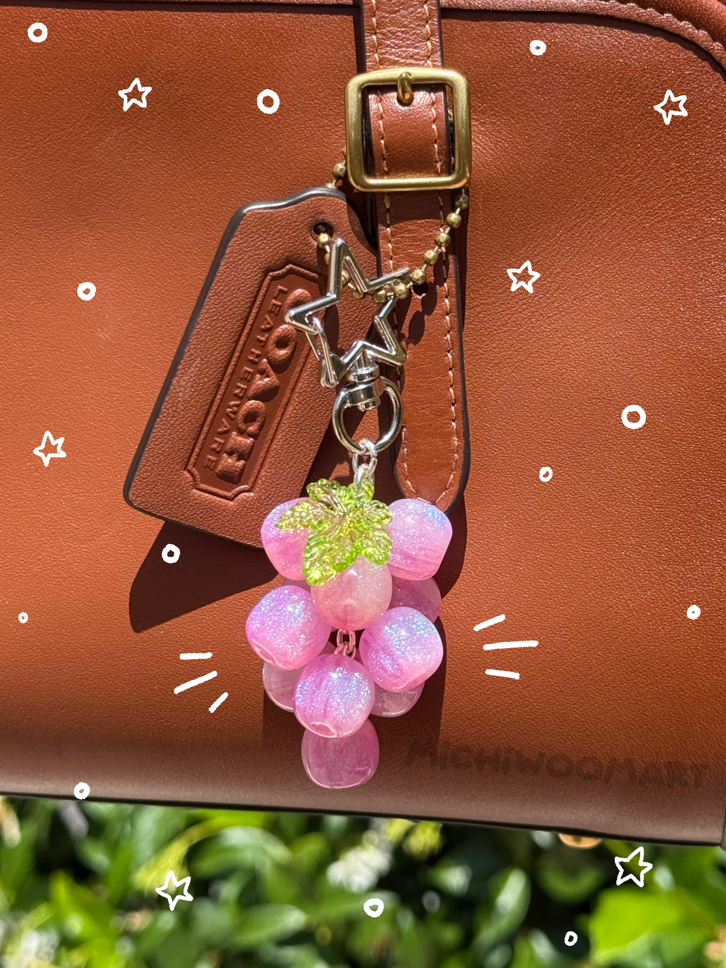 Grape Fruit Keychain/Phone Charm (Hand-made)