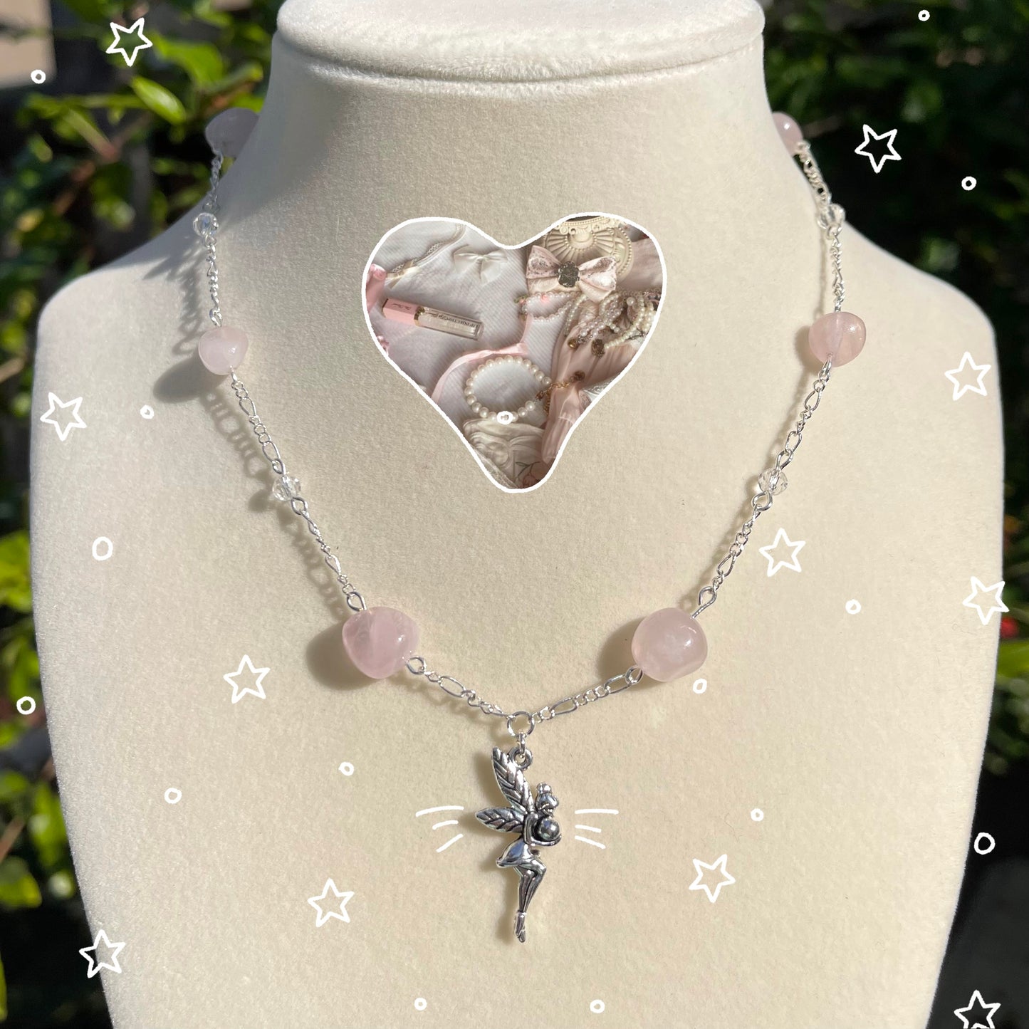 Dainty Coquette/Fairycore Necklaces (Hand-made)